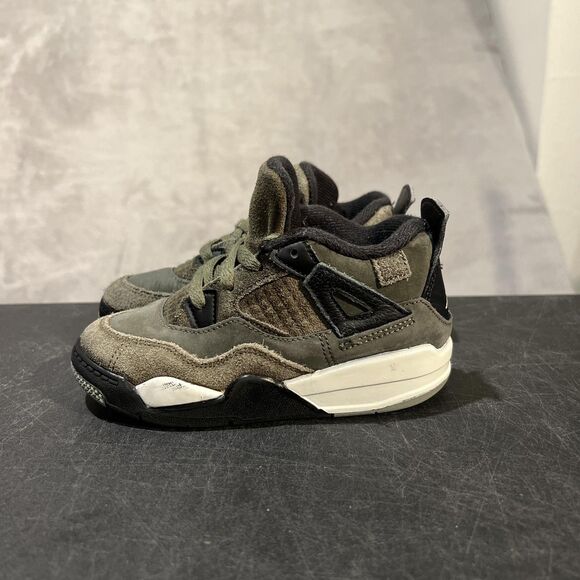 Jordan 4 Retro Craft Shoes Youth Size 9C FB9937-200 Kids Sneakers - Picture 3 of 10